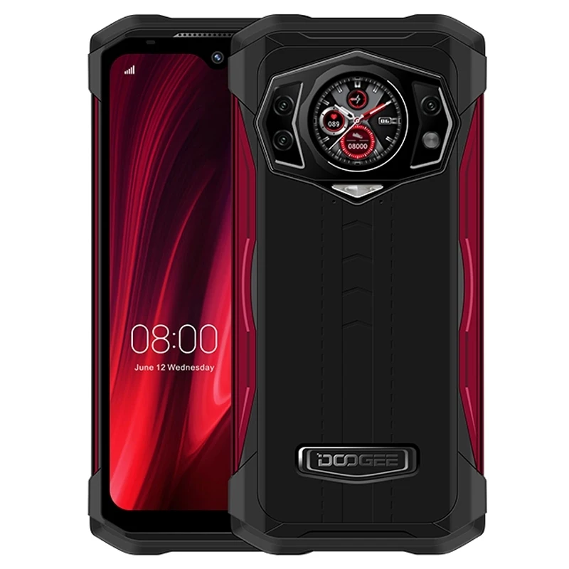 

Top Quality Hot Sale 6.3 inch 8GB+256GB 6000mAh Battery Android 12 Wireless Charging DOOGEE S98 4G Rugged Phone(Red)