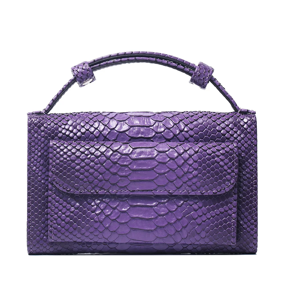 

snake skin pattern handbags wholesale classic quilted fashion designer ladies leather clutch bags women