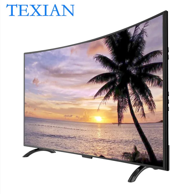 

2020 hot sale 55inch ultra hd tv led television black plastic 65 4K smart curved tv Android 65 hd wifi customized