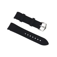 

Ready to ship 18mm 20mm 22mm black silicone dive watch strap Curved End fit for SKX 007 Watch