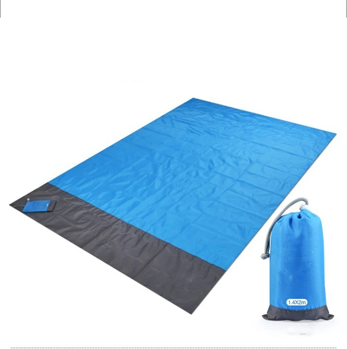 

Relax Lightweight Outdoor Portable Waterproof Beach Picnic Blanket Sand Proof Foldable Travel Picnic Mat, Blue,pink,orange,green,dark green