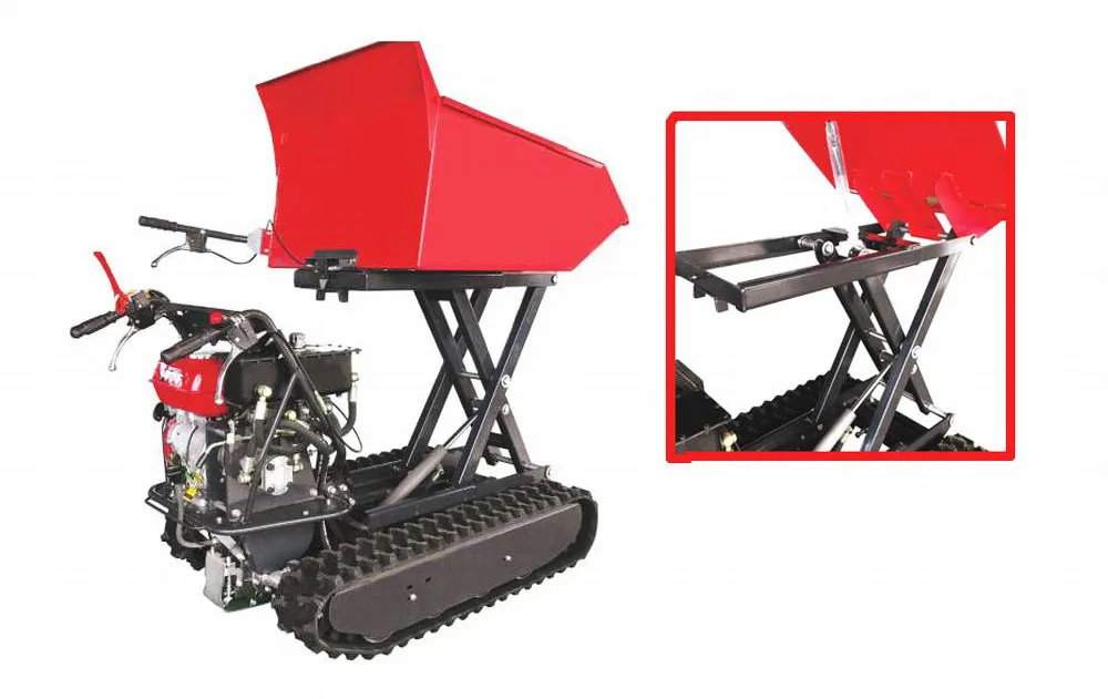 Mini Loader 500kgs Engine Wheelbarrow Used For Farm Work Or