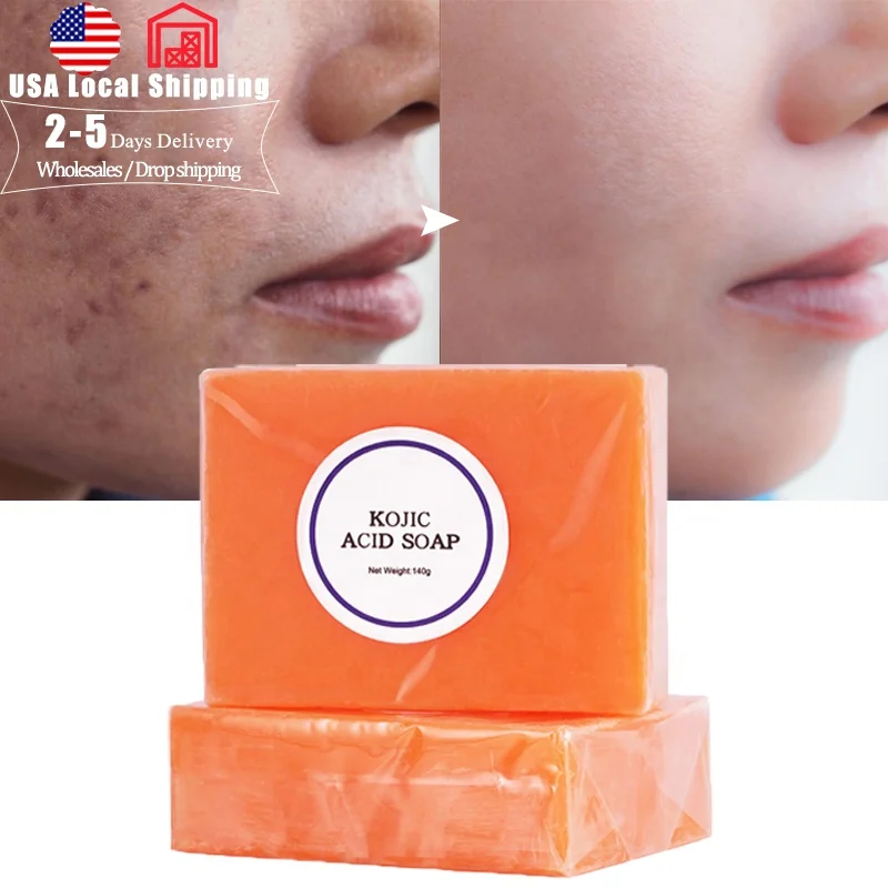 

OEM Custom Handmade Skin Lighten Soaps Organic Papaya Whitening Kojic Acid San Soap For Face And Body