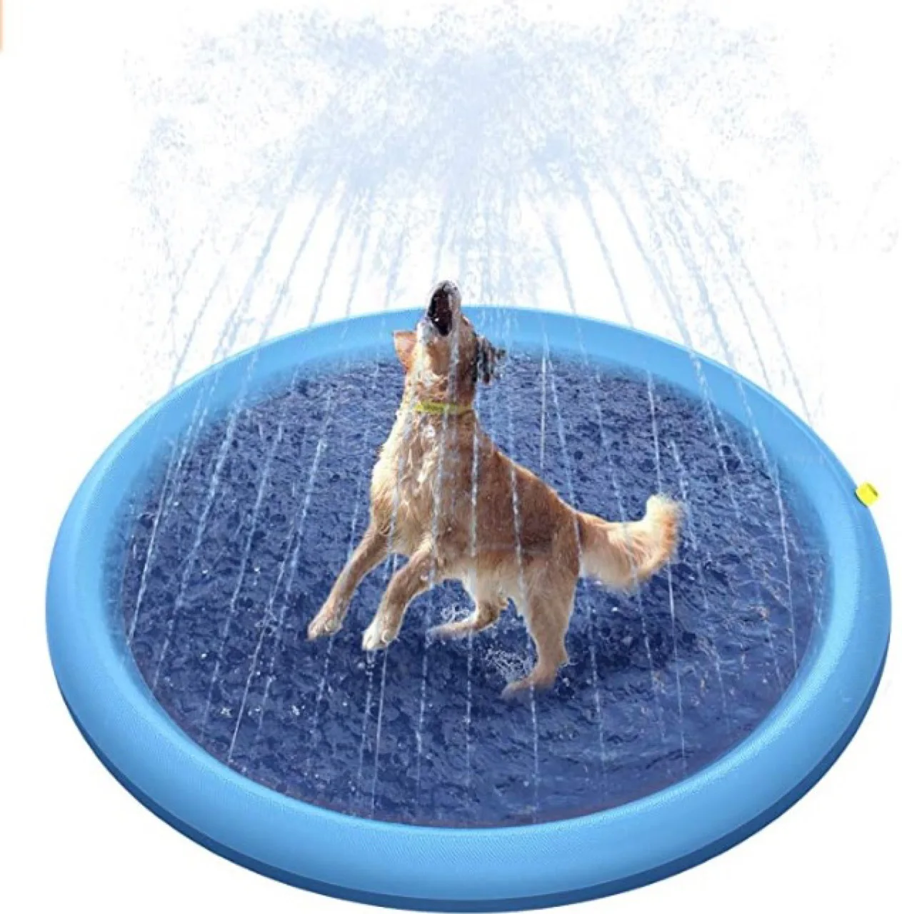 

Portable outdoor non-slip inflatable splash pad pvc dog sprinkler pet spray pad pet water spray mat
