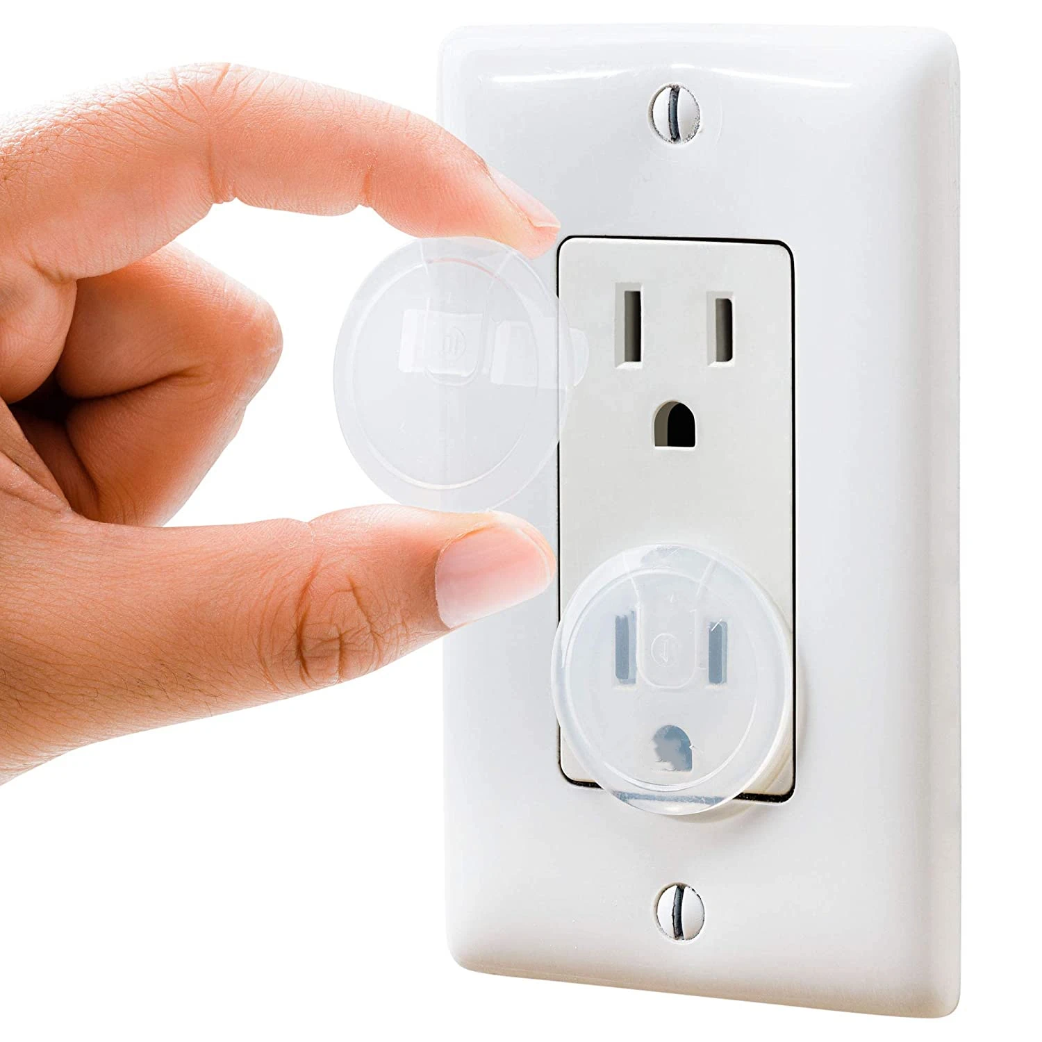 

American type baby safety socket guard cover plastic electrical outlet plug cover, Transparent