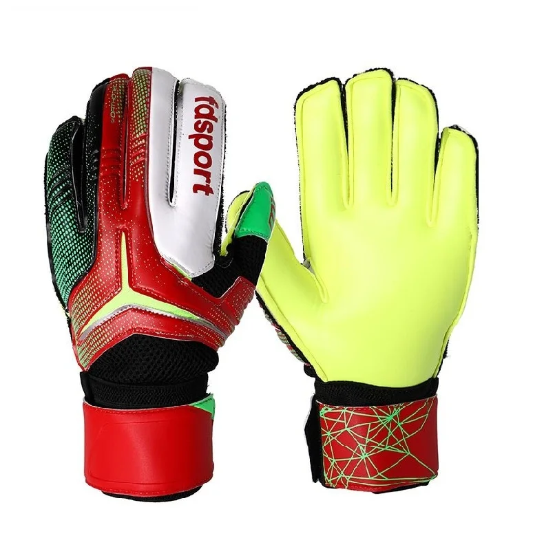 

Finger Protection Thickened Latex Soccer Goalie Gloves Goalkeeper custom football gloves, Blue,red,black