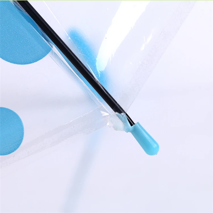 2020 latest product  Long handle umbrella excellent quality Polka dot transparent umbrella