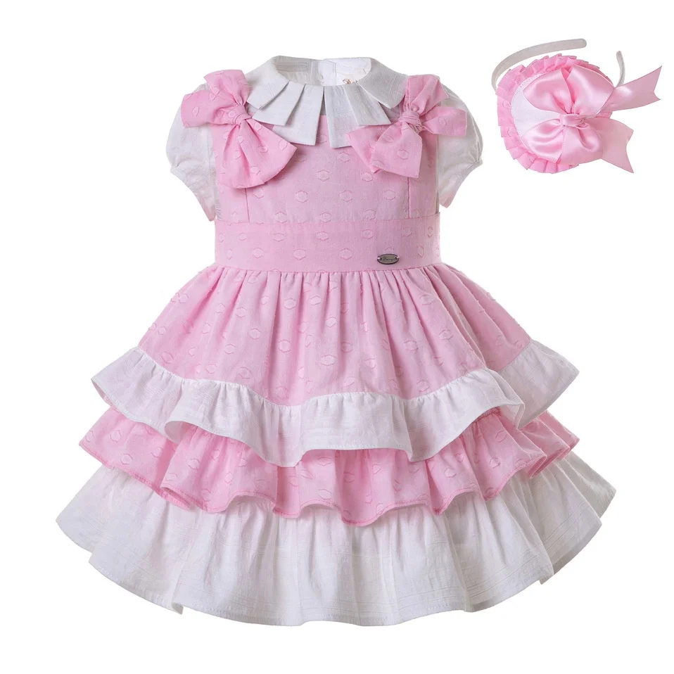 

Pettigirl Pink Girl Dress Decorared With Bow Baby Girl Dresses Kids Store
