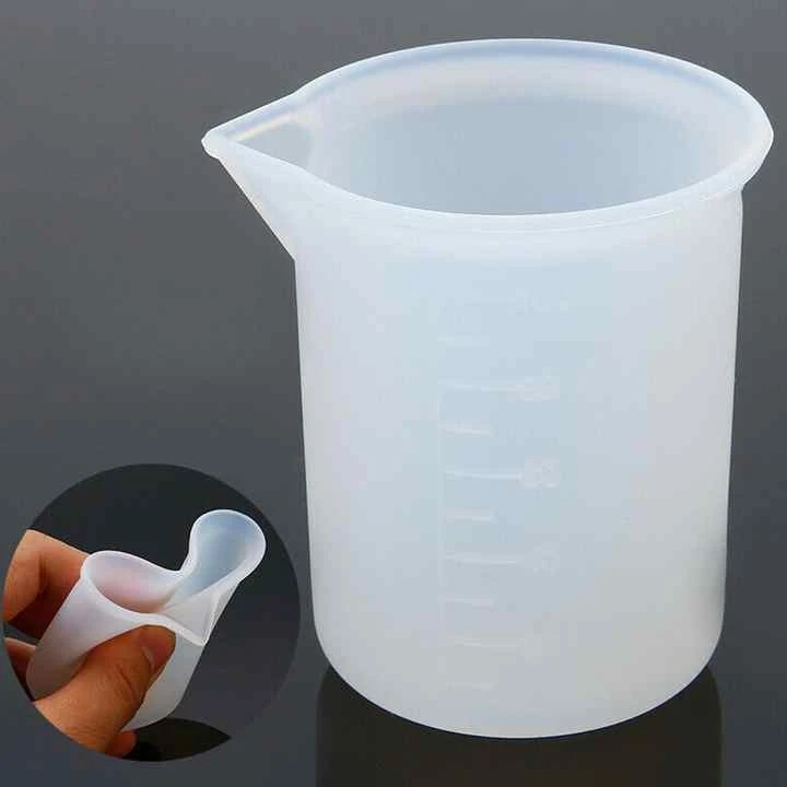 

100ML Disposable Silicone Measuring Cups DIY Making Tool With Scale Mixing Cup for Resin Molds