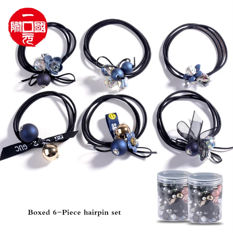 

One dollar Hair rope Korean simple personality hair ring lady headdress tie hair rubber band rope adult
