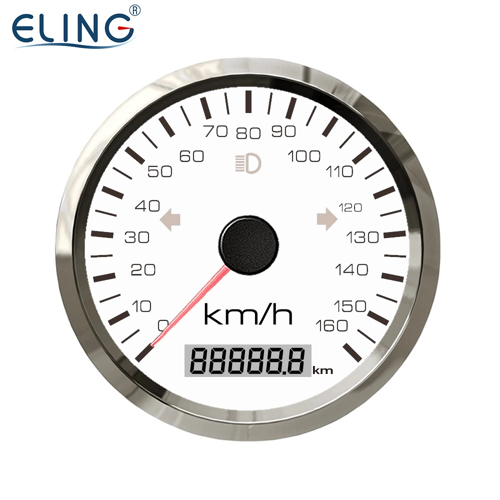 

ELING  Universal GPS Speedometer 0-160Km/h for Car Motorcycle Total Mileage Adjustable 9-32V