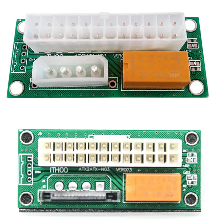 

Dual Psu power supply adapter same walker controllerATX 24Pin transform Molex SATA for Riser power source same walker controller