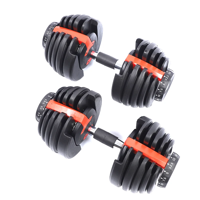 

24KG Adjustable Weights Dumbbells Set Buy Online Gym Equipment Plate Cheap Adjustable Dumbbell Set For Sale, Black