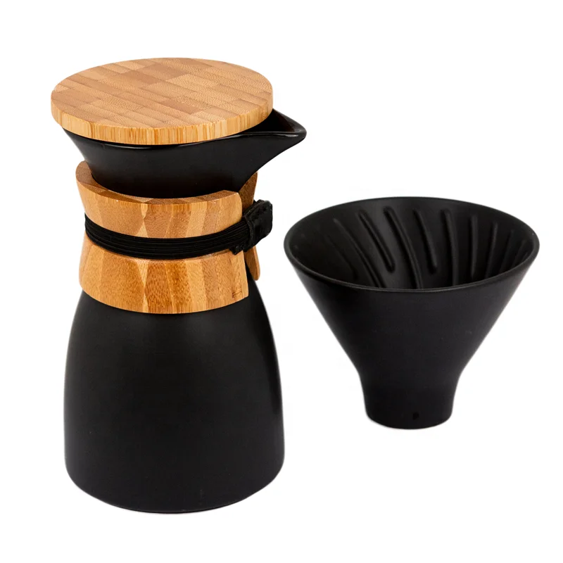 

DHPO 2021 New Design Ceramic Pour Over Coffee Maker V60 Dripper Gift Set