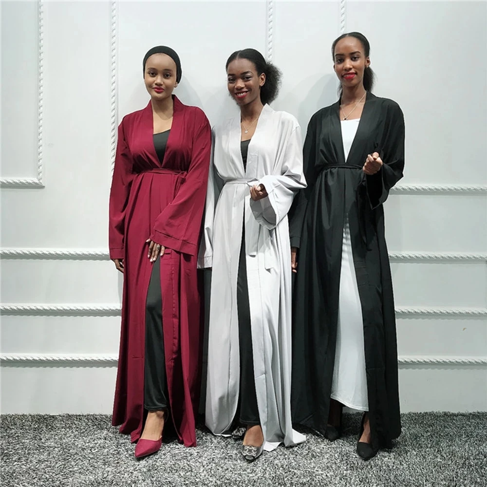 

Plain abaya kimono cardigan turkey hijab muslim dress african dresses abayas women kaftan dubai caftan islam clothing, As pictures