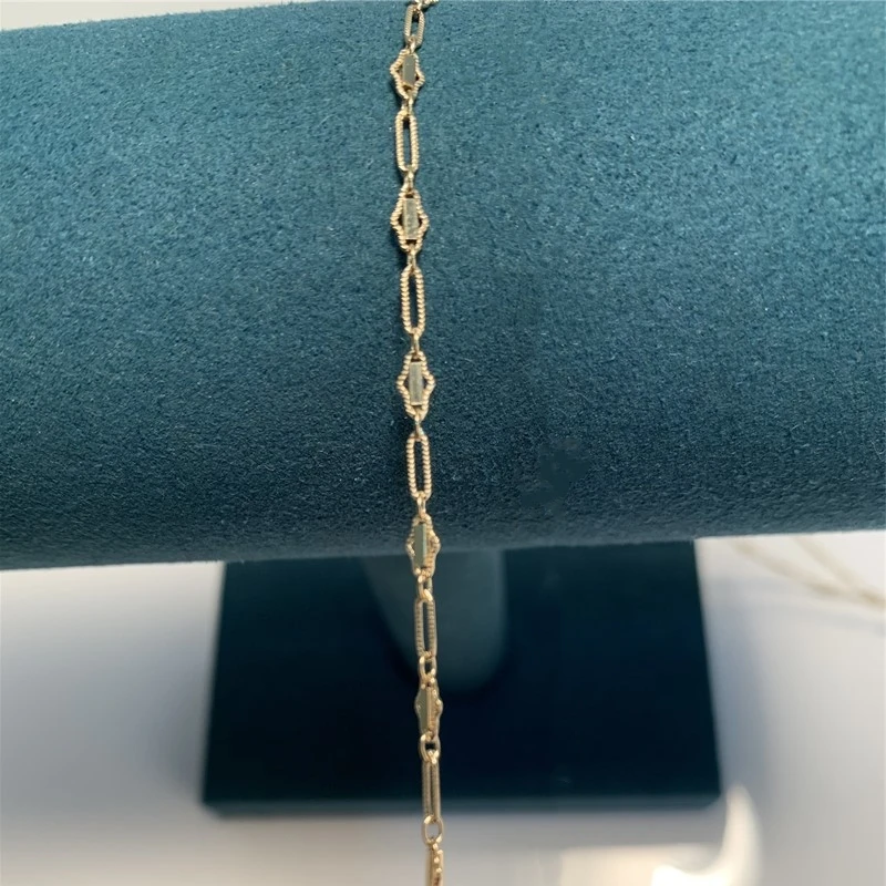 

No Tarnish Genuine Gold Filled Hamsa Chain 14K 2.8mm Bulk Necklace for DIY Jewelry Making