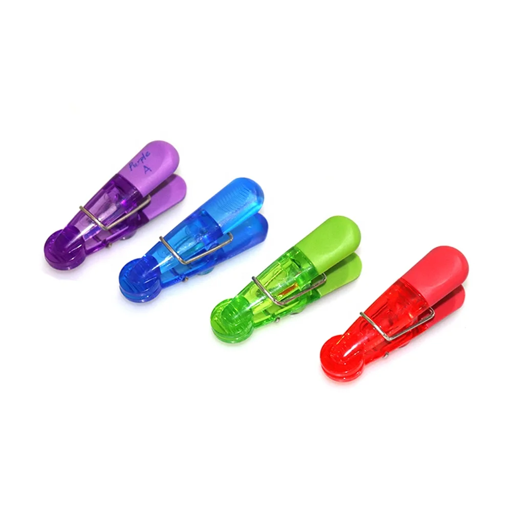 
Wholesale 2019 Hot Selling Plastic Office School Magnetic Clips Set 7 Colors 