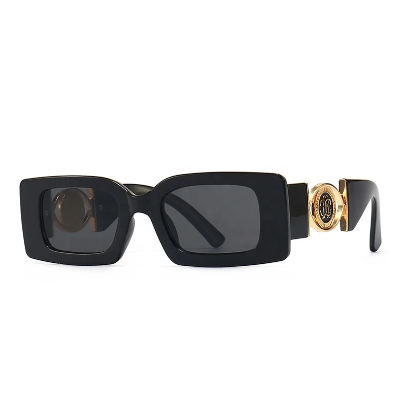 

Premium Designer Famous Brands Luxury Sunglasses Custom Logo UV400 Protection Retro Rectangle Women & Men Shades Sun Glasses