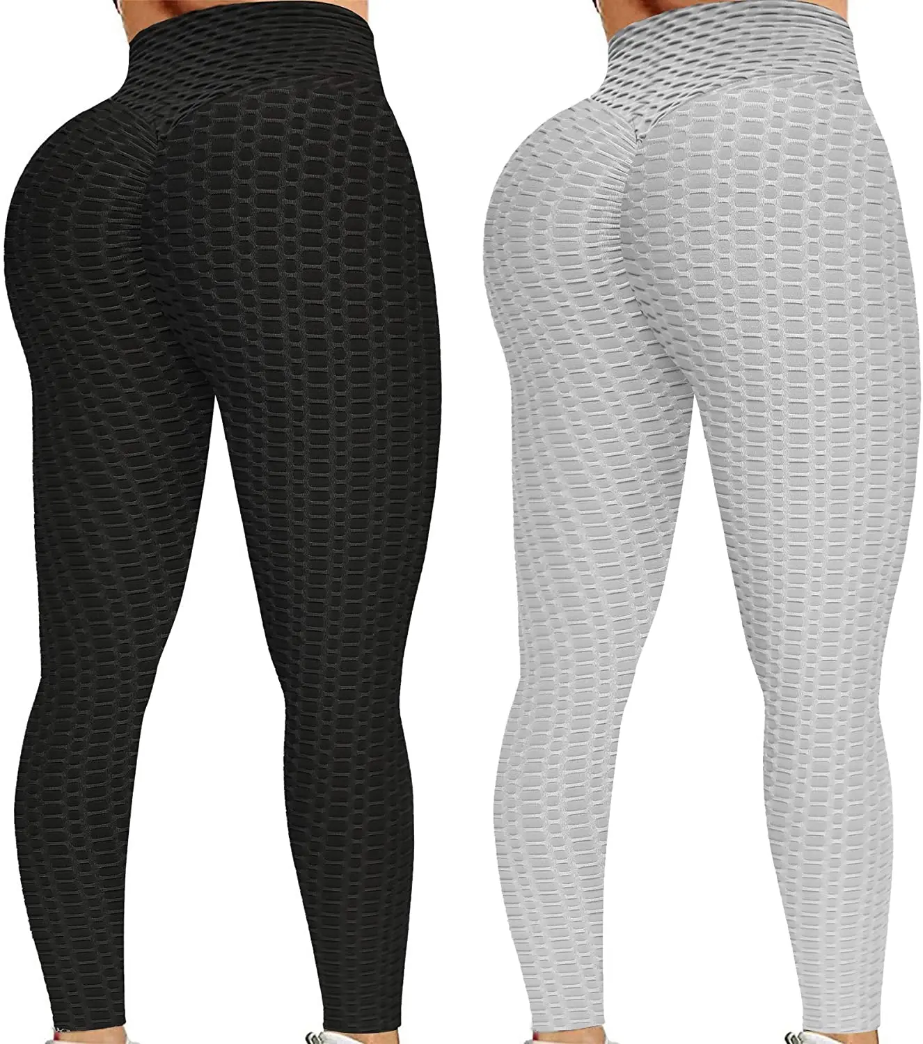 

honeycomb leggings Women's High Waist Yoga Pants Tummy Control Slimming Booty Leggings honeycomb legging, Photo shows