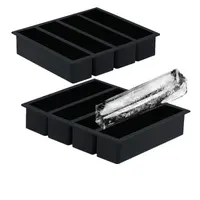 

BPA Free Collins Ice Cube Mold Tray Large Silicone Ice Cube Trays for Whisky