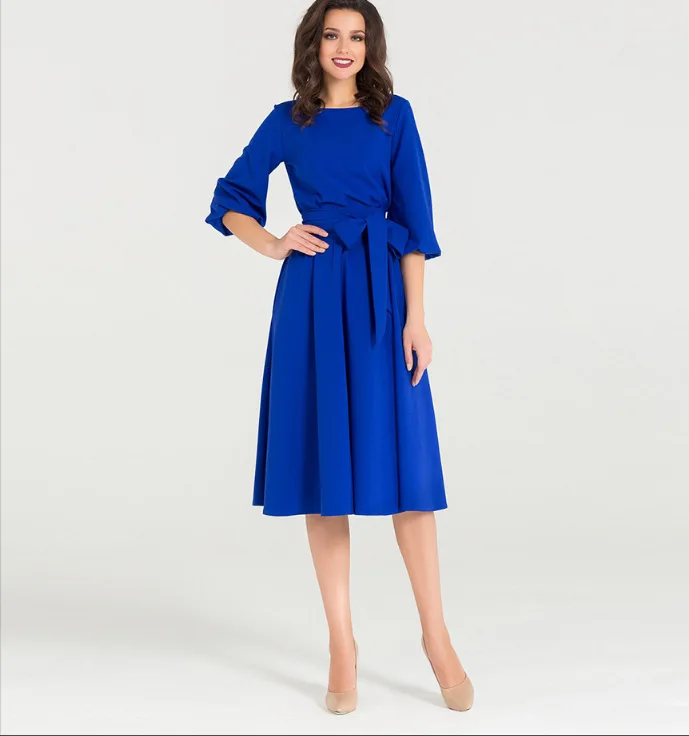

Casual Party Dress Retro Vintage casual club dress midi dresses women