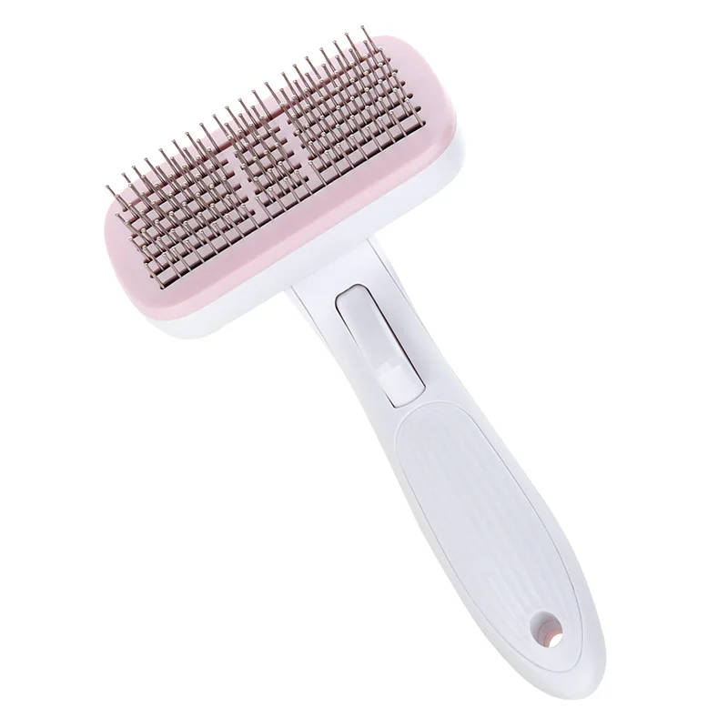 

Eco-friendly Automatic Hair Removal Brush Retractable Needlet Dog Grooming Comb, Customized color