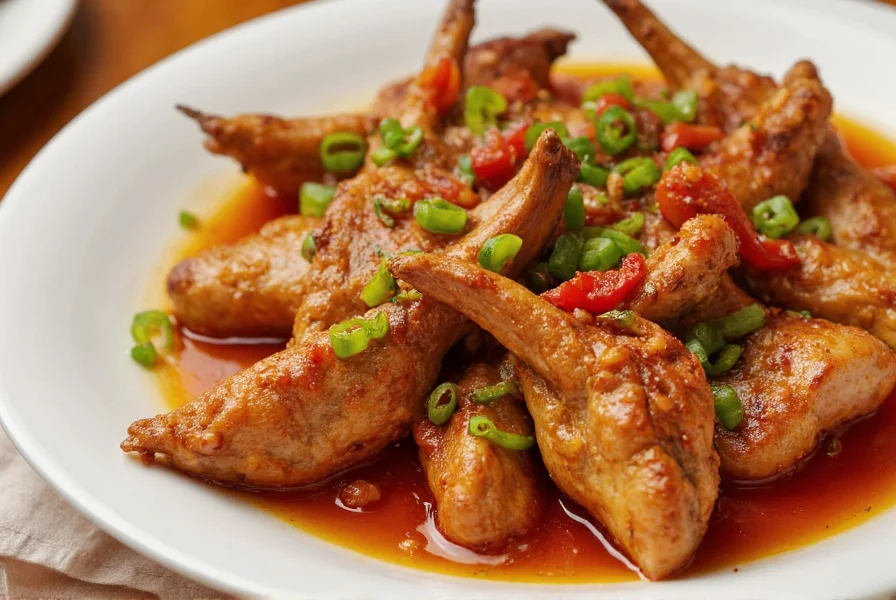 Close-up of Ginger Buffet & Grill signature dish featuring grilled meats with ginger sauce