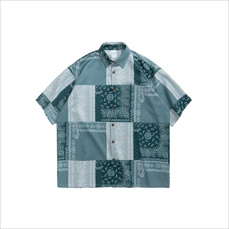 

2020 CUSTOMIZED LOW MOQ HIGH QUALITY MENS SCREEN PRINT PAISLEY DRESS SHIRT