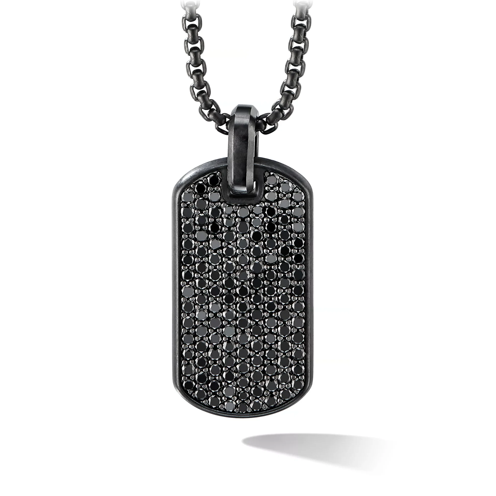 
Fashion Jewelry Black Charm Pendant Men Stainless Steel Necklace 