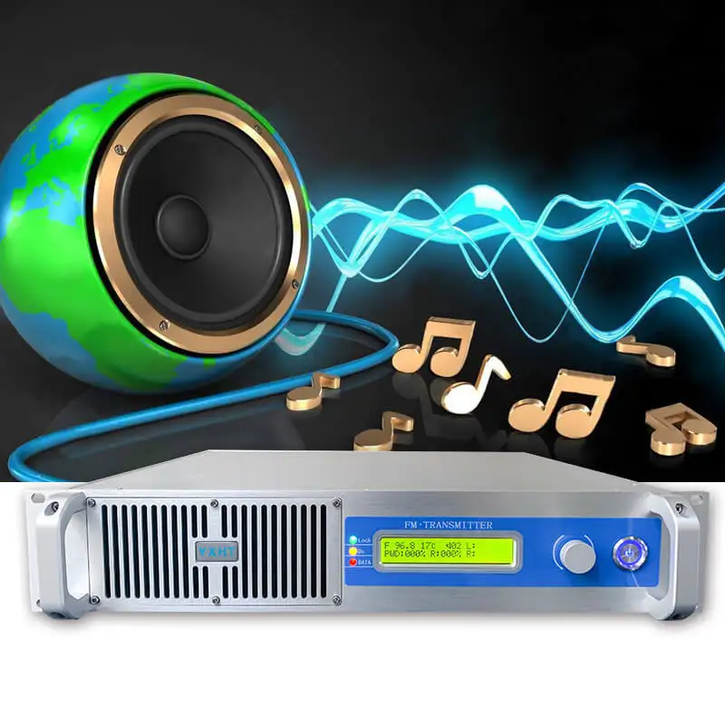 

1KW 1000w watts Stereo Professional FM Transmitter for Radio Station