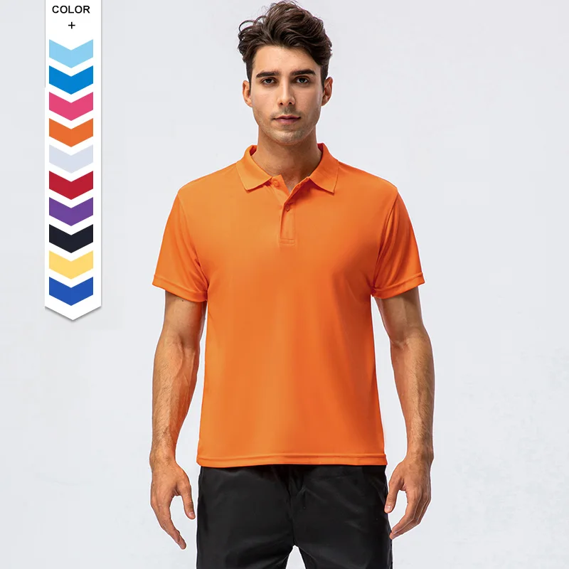 

High Quality Athletic Yoga Wear Bright Color Work Shirt Short Sleeve Plus Size Mens Polo Shirts T-shirt