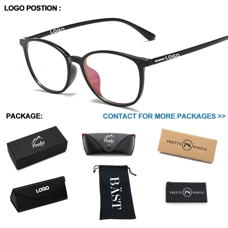 

Memory TR90 Glasses Frame Candy Color Student Optical Square Frame Computer Anti-Blue Light blocking Glasses, 5colors