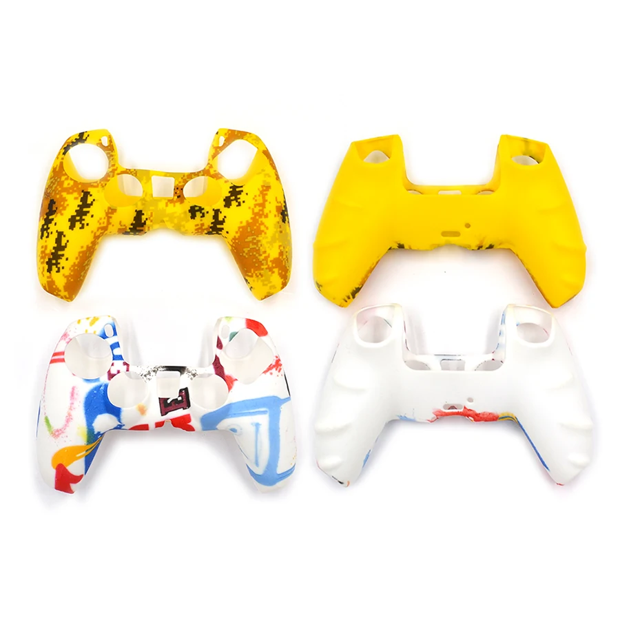

Camouflage Silicone Rubber Cover Skin case Anti-Slip for PS5 Controller