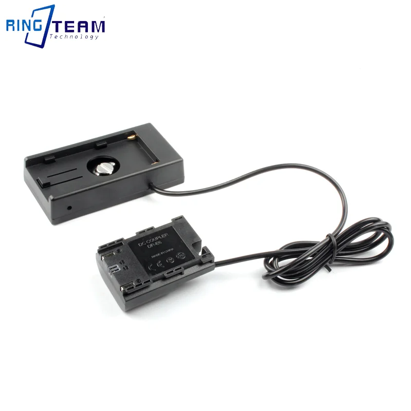 

Output Multifunctional NP-F Battery Adapter Plate NP-F970 with DR-E6 Dummy Battery for Canon EOS 5D2 5D3 5D4, Black