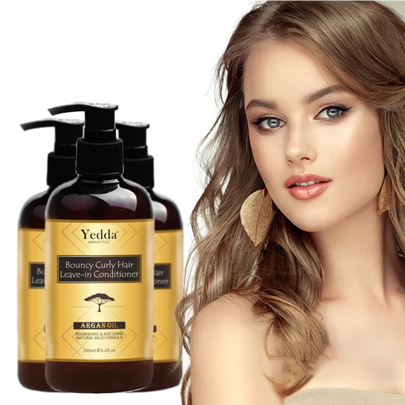

Professional Morocco Argan oil Curly Hair conditioner Repair damaged hair maintain curly hair elasticity leave in conditioner
