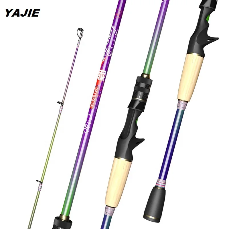 

YAJIE outdoors 2.4m 2.7m Lure Rod high Carbon Spinning Fishing Rod Travel Rod Casting Fishing Pole Vava De Pesca