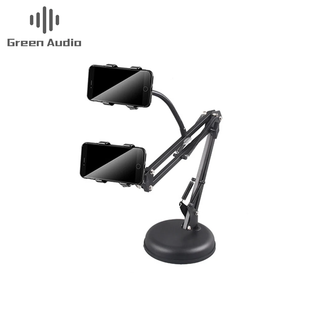 

GAX-NB25E High quality adjustable Telescopic Stand Wall Mount Removable Mobile Phone table Bracket, Black