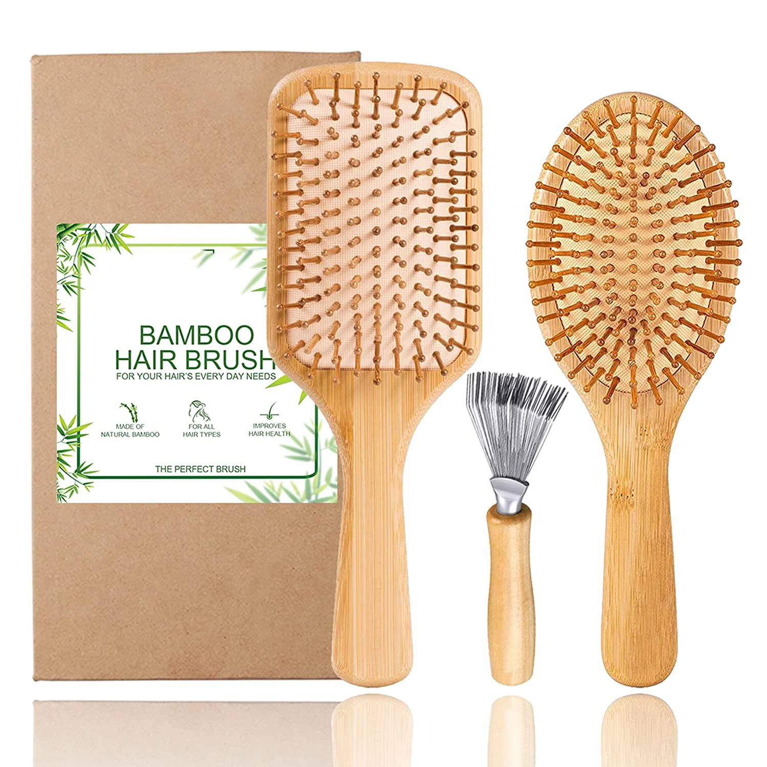 

Chinese High Quality Bamboo Cushion Massage Bristle Hair Brush Medium Antistatic Boar Bristle Hair Brush