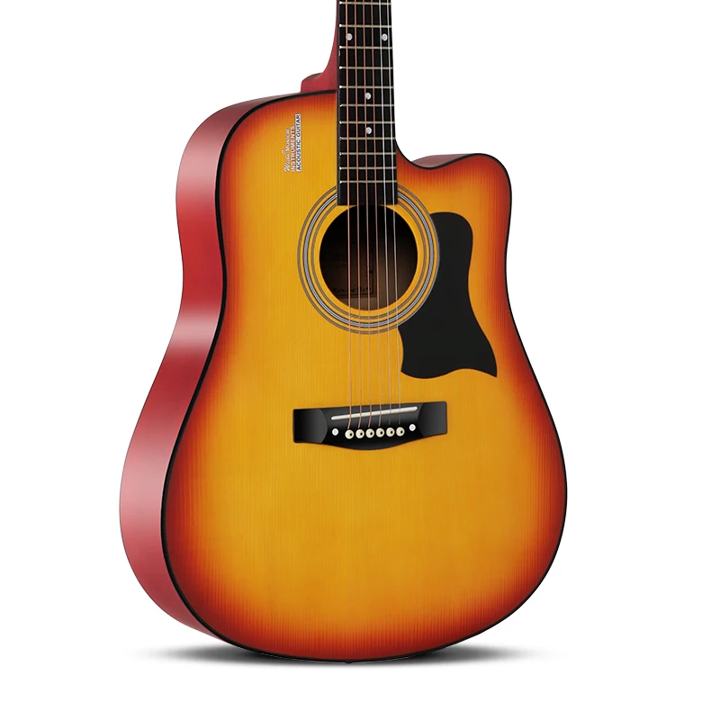 

Acoustic guitar Low price sunburst gitar 985*440*140*120mm spruce beginner acoustic guitars