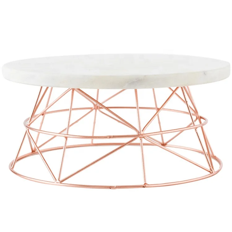 

Wholesale Slate Cake Stands Elegant Modern Marble Cake Stand Sustainable Slate,marble Support Circle All-season  White