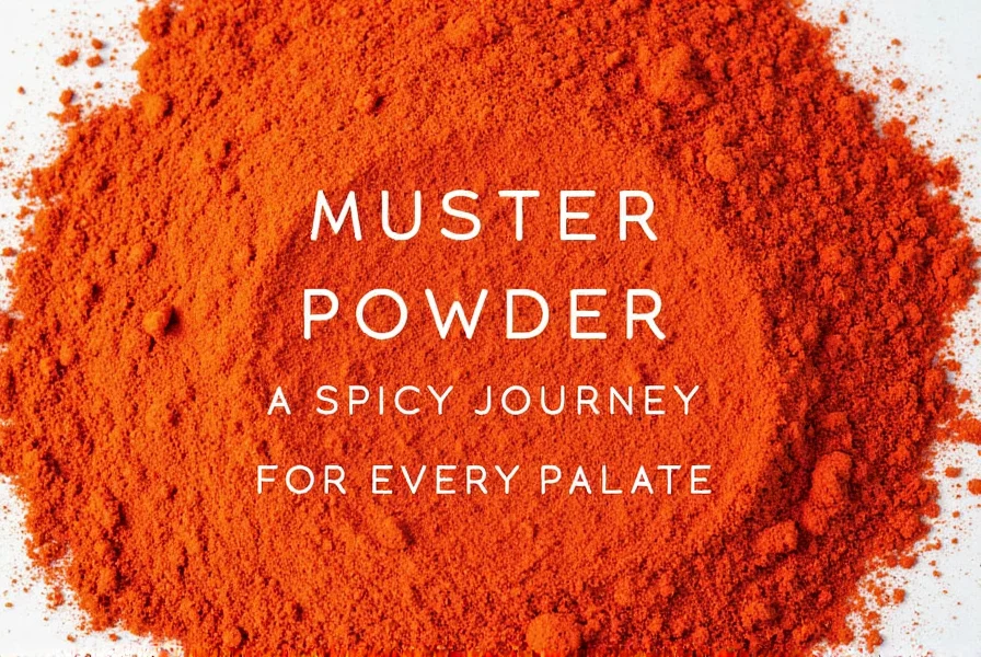Muster Powder on a Plate