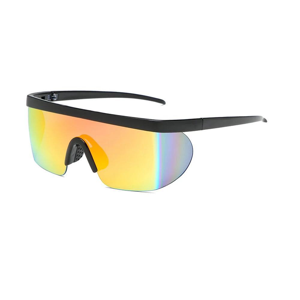 

Ready Sport Unisex PC One Piece Square Oversized Mirror UV400 Sunglasses