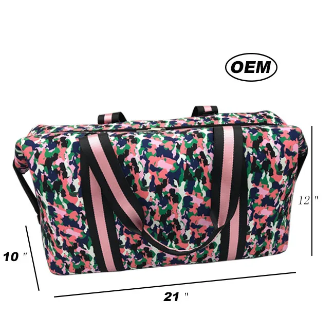 

Casual Travel Tote Bag Overnight Weekend Luggage Duffel Handbag Foldable Portable Waterproof OEM Orders Waterproof Neoprene Camo