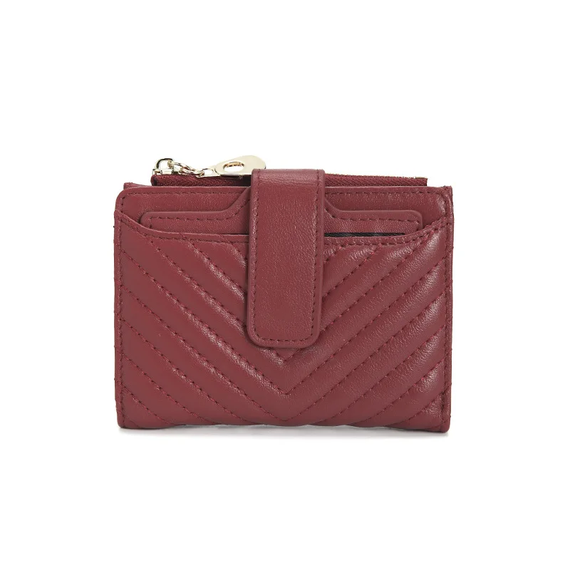 

China Factory Sales Wholesale Folding Leather Coin Purse, 4 colors