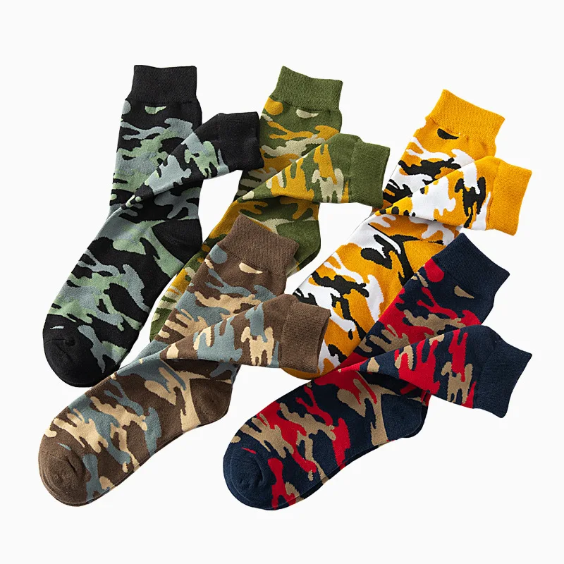 

Pure Combed Cotton Colorful Athletic Sock Green Rugby Camouflage Men Softball Baseball Socks