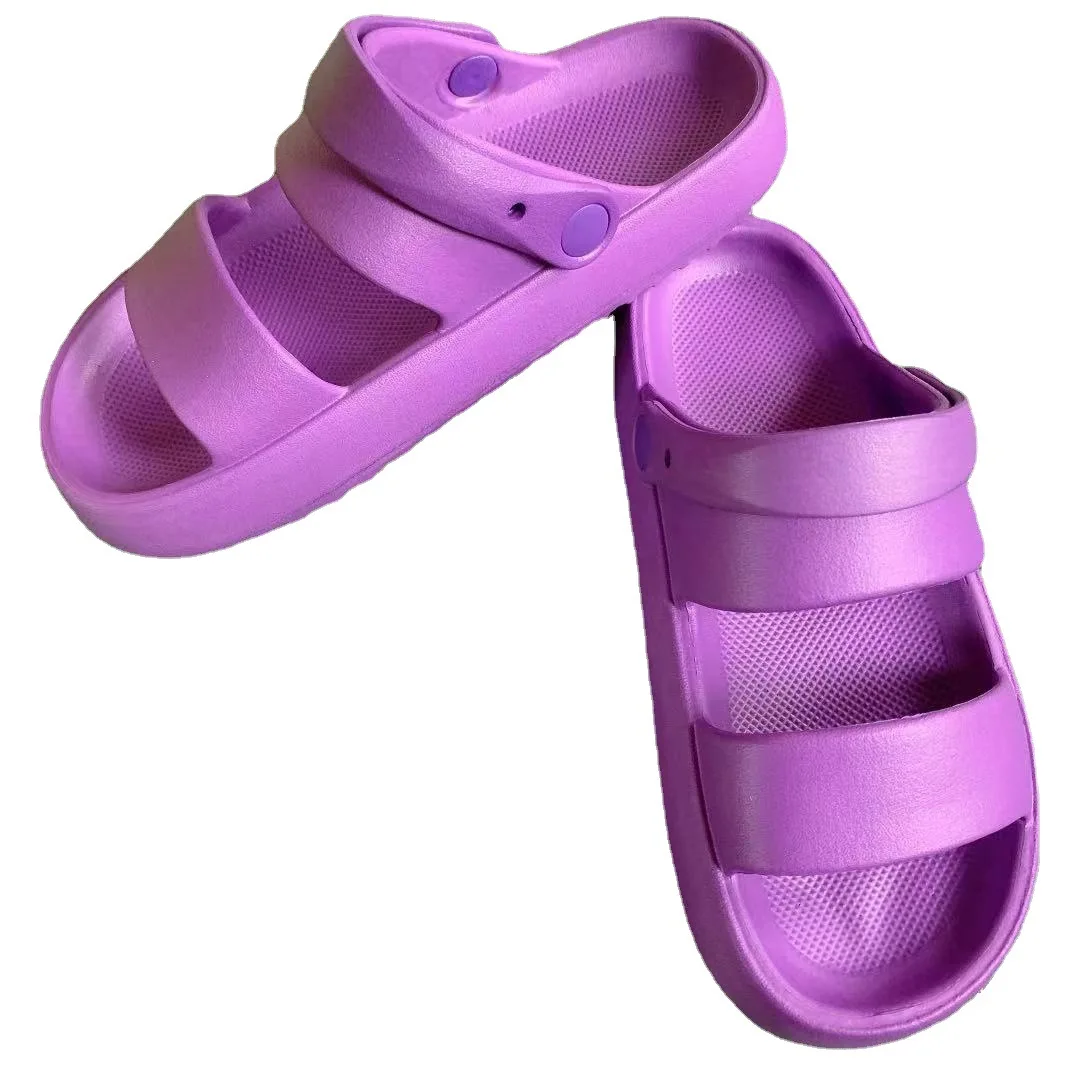 

2021 fashion sandals summer wear ins tide men and women thick bottom non-slip couple slippers beach slippers