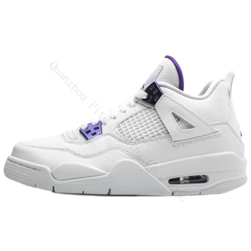 

4 Retor Purple Metallic sneakers fashion casual sports shoes basketball shoes