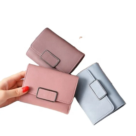 

Casual Solid fashionable wholesale Female Short Mini All-match women wallet with card holder