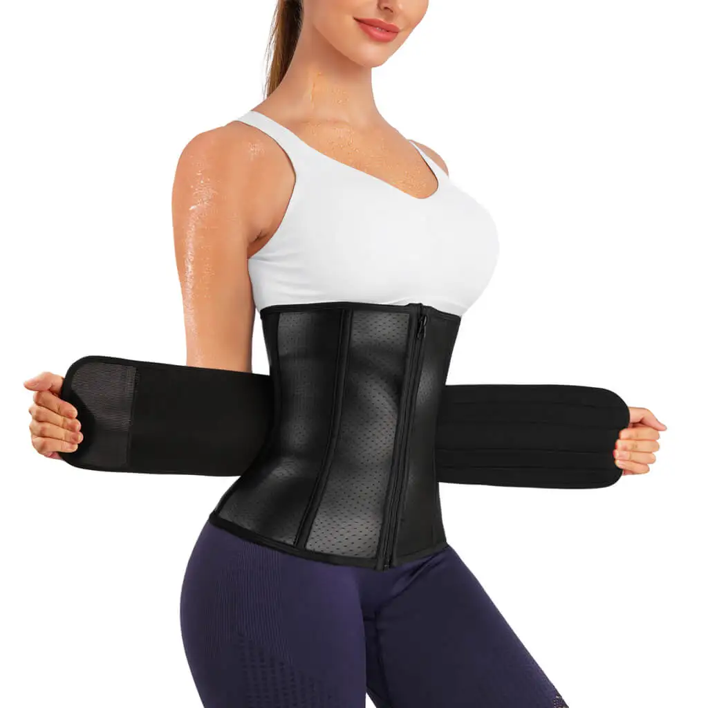 

Private Label Neoprene Exercise Waist Trimmer Belt Fitness Women Sweet Slim Sweat Double Strap Waist Trainer