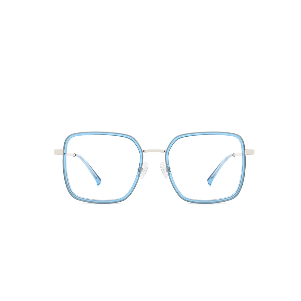 

2022 NEW Fashion olive man acetate metal eyeglasses frames vintage thin blue light blocking glasses retro eyewear, 4 colors available